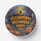 Halloween-Party Jahr hinzufügen Pappteller (Vorderseite)