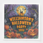 Halloween-Party Jahr hinzufügen Serviette (Vorderseite)