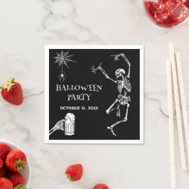 Halloween-Party Jump Skeleton Serviette