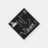 Halloween-Party Jump Skeleton Serviette (Ecke)