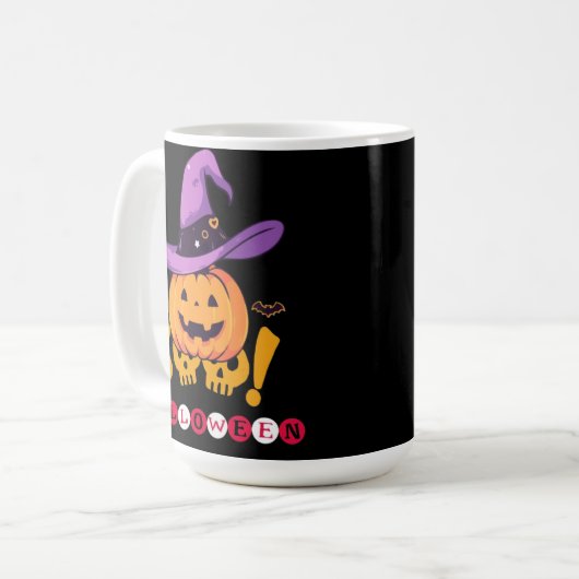 Halloween-Party Kaffeetasse (Vorderseite Links)