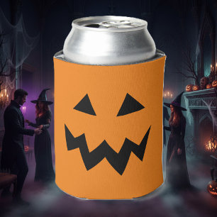 Halloween-Party kann mit Kürbisgesicht gekühlt wer Dosenkühler
