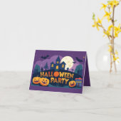 Halloween Party Karte (Gelbe Blume)