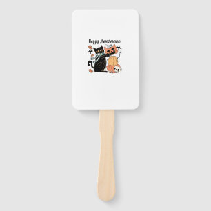 Halloween-Party-Katze-Mama-Kostüm Langarm-T-Shirt Fächer