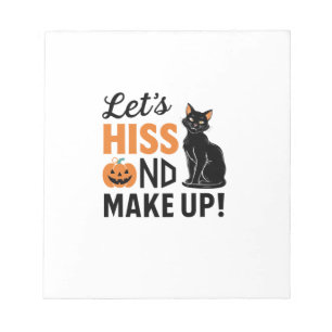 Halloween-Party-Katze-Mama-Kostüm Langarm-T-Shirt Notizblock