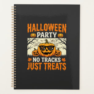 Halloween-Party Keine Tracks Nur Süßigkeiten Kürbi Planer