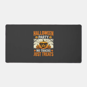 Halloween-Party Keine Tracks Nur Süßigkeiten Kürbi Schreibtischunterlage
