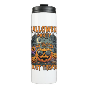 Halloween-Party Keine Tracks Nur Süßigkeiten Sonne Thermosbecher