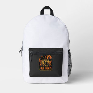 Halloween-Party Keine Tricks Nur Leckerlis Design_ Bedruckter Rucksack
