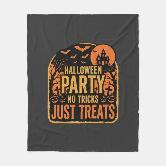 Halloween-Party Keine Tricks Nur Leckerlis Design_ Fleecedecke (Vorderseite)