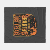 Halloween-Party Keine Tricks Nur Leckerlis Design_ Fleecedecke (Vorderseite (Horizontal))