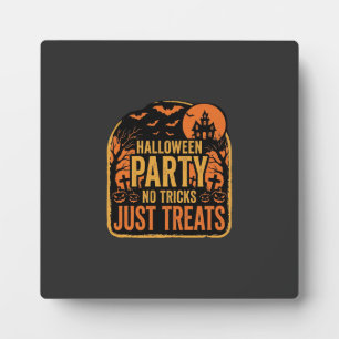 Halloween-Party Keine Tricks Nur Leckerlis Design_ Fotoplatte