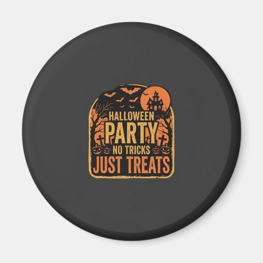 Halloween-Party Keine Tricks Nur Leckerlis Design_ Magnet (Vorne)