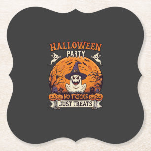 Halloween-Party Keine Tricks Nur Leckerlis Geist M Untersetzer