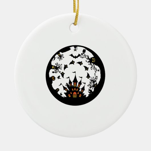 Halloween-Party Keramik Ornament (Vorne)