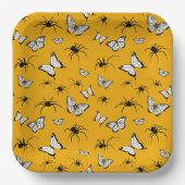 Halloween-Party Kernschmetterlinge Pappteller (Vorderseite)