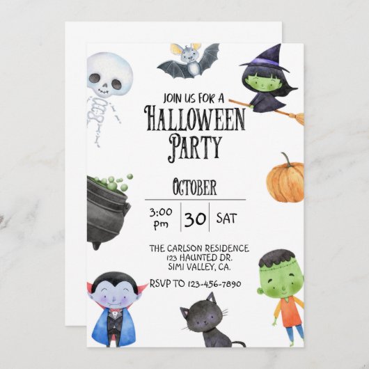 HALLOWEEN-PARTY, KIDS HALLOWEEN, COSTUME-PARTY (Vorne/Hinten)