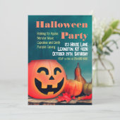 Halloween-Party Kinder und Erwachsene Einladung (Stehend Vorderseite)