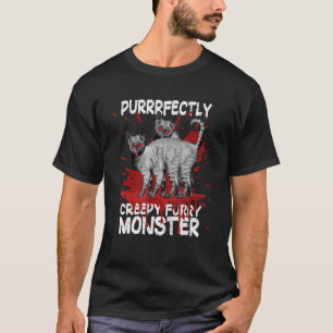 Halloween-Party Kostüm Purrally Creepy Furry T-Shirt