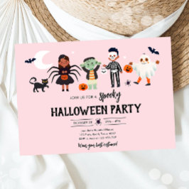 Halloween-Party Kostüm Spooky Kindergeburtstag Einladung
