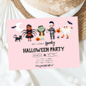 Halloween-Party Kostüm Spooky Kindergeburtstag Einladung