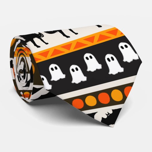 Halloween-Party Krawatte (Gerollt)