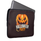 Halloween-Party – Kürbisgesicht-Design Laptopschutzhülle (Vorne Rechts)