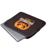 Halloween-Party – Kürbisgesicht-Design Laptopschutzhülle (Vorne Knopf)