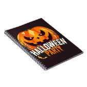 Halloween-Party – Kürbisgesicht-Design Notizblock (Rechte Seite)