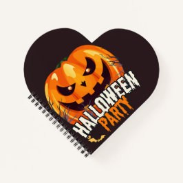 Halloween-Party – Kürbisgesicht-Design Notizblock