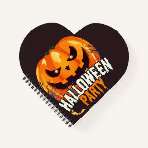 Halloween-Party – Kürbisgesicht-Design Notizblock