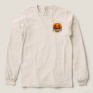 Halloween-Party – Kürbisgesicht-Design Tri-Blend Shirt