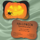 Halloween-Party Kürbislaterne Spinne spooktacular Einladung