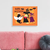 Halloween-Party Labradors Leinwanddruck (Insitu (Wohnzimmer))