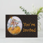 Halloween-Party lädt zu Einladungen ein (Stehend Vorderseite)