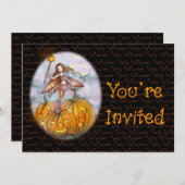 Halloween-Party lädt zu Einladungen ein (Vorne/Hinten)