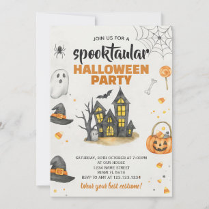 Halloween-Party lädt zum Trick oder zur Treatments Einladung
