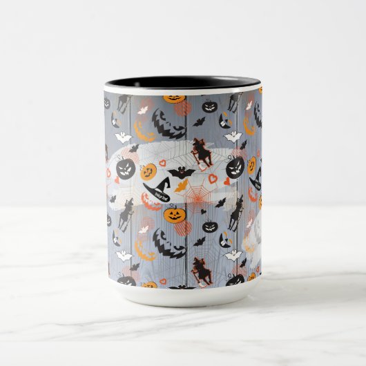Halloween-Party-"Leckerei-oder Trick-" hölzerner Tasse (Zentrum)