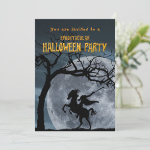 Halloween-Party legendäres Headless Horseman Einladung
