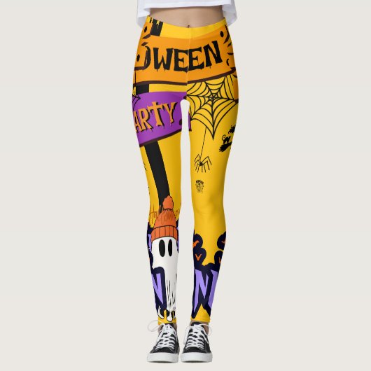 Halloween Party Leggings (Vorderseite)