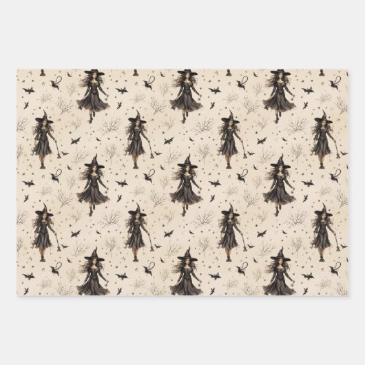 Halloween-Party liefert Hexenmäntel Geschenkpapier Set (Vorderseite 2)
