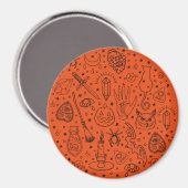 Halloween-Party Magnet (Vorderseite/Rückseite)