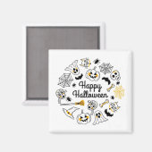 Halloween-Party-Magnete Magnet (Vorderseite/Rückseite)