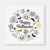 Halloween-Party-Magnete Magnet (Vorne)