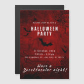 Halloween-Party Magneteinladung (Vorne/Hinten)