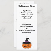 Halloween Party Menükarte (Vorne/Hinten)