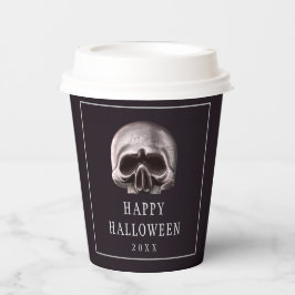 Halloween-Party Metal Skull Pappbecher