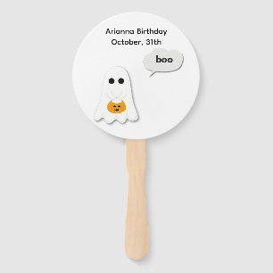 Halloween-Party Minimales Ghost-Design Fächer