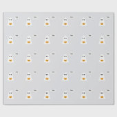 Halloween-Party | Minimales Ghost-Design Geschenkpapier (Flach)