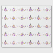 Halloween-Party | Minimales Ghost-Design Geschenkpapier (Flach)